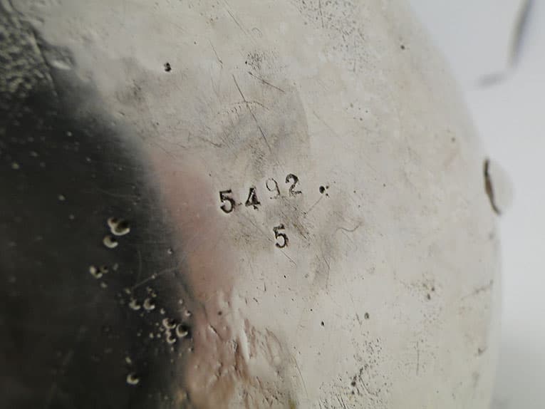 Cukiernica Art Nouveau, mosiądz srebrzony, Norblin, Polska, lata 20. - 187720