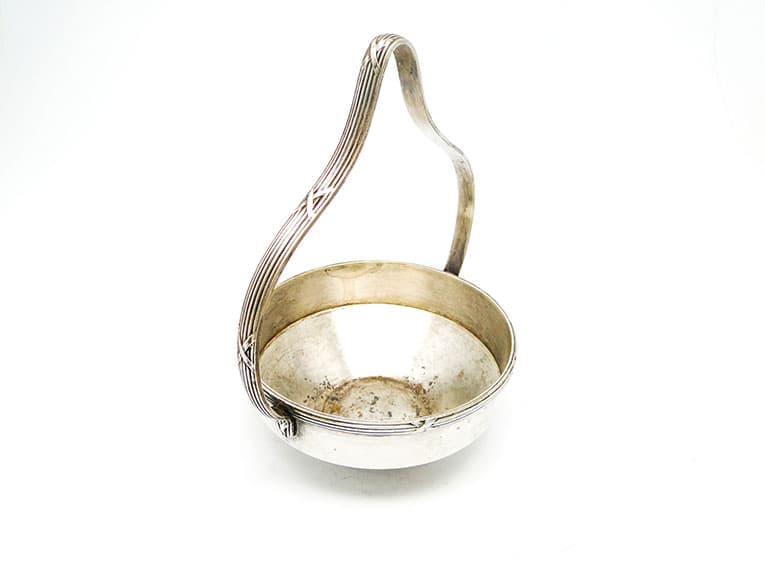 Cukiernica, eklektyzm, mosiądz srebrzony, Bracia Henneberg, Polska, lata 20. - 187751