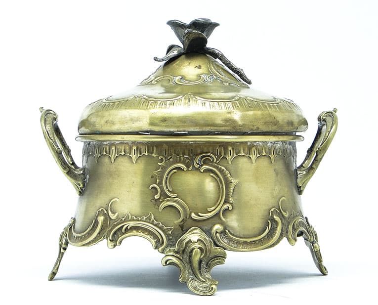 Cukiernica Rococo, mosiądz srebrzony, Polska, początek XX w. - 187863