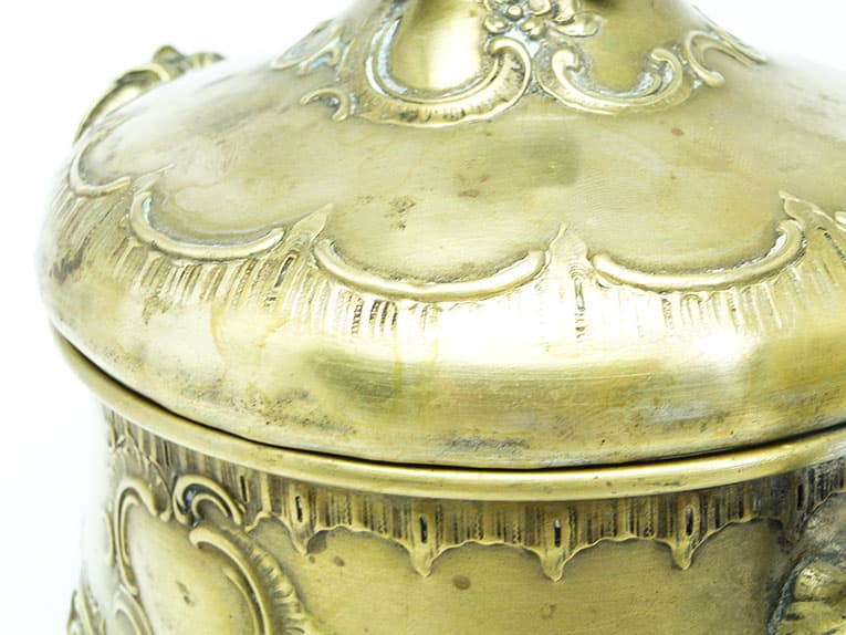 Cukiernica Rococo, mosiądz srebrzony, Polska, początek XX w. - 187868