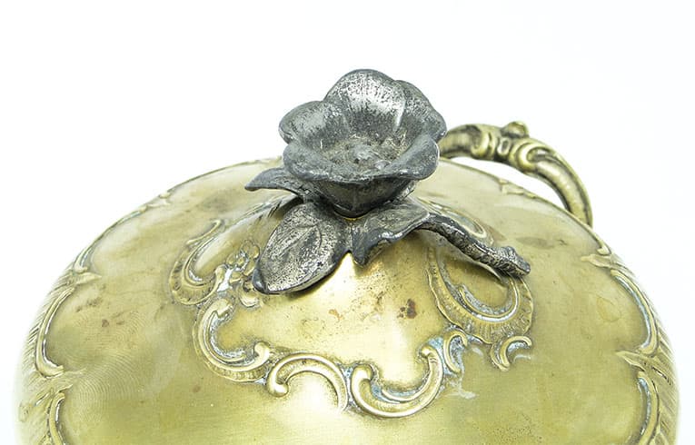 Cukiernica Rococo, mosiądz srebrzony, Polska, początek XX w. - 187867