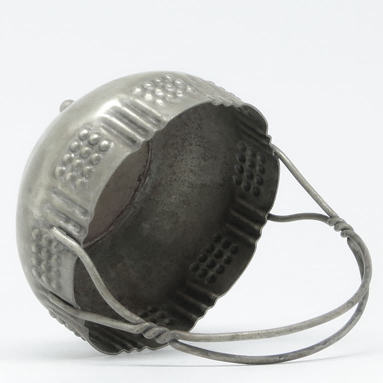 Art Deco sugar bowl, silver-plated brass, Poland, 1920s. - 187990