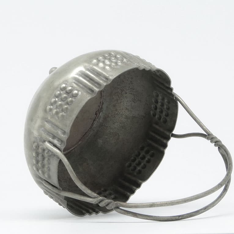 Art Deco sugar bowl, silver-plated brass, Poland, 1920s. - 187989