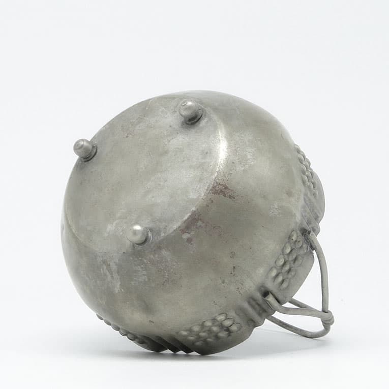 Art Deco sugar bowl, silver-plated brass, Poland, 1920s. - 187988