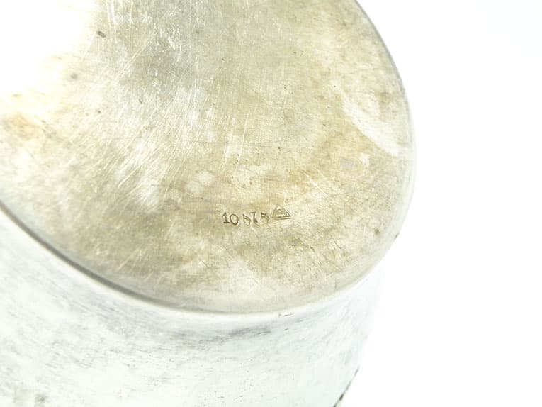 Cukiernica Secesja, mosiądz srebrzony, Szandrik, Austria, początek XX w. - 188002