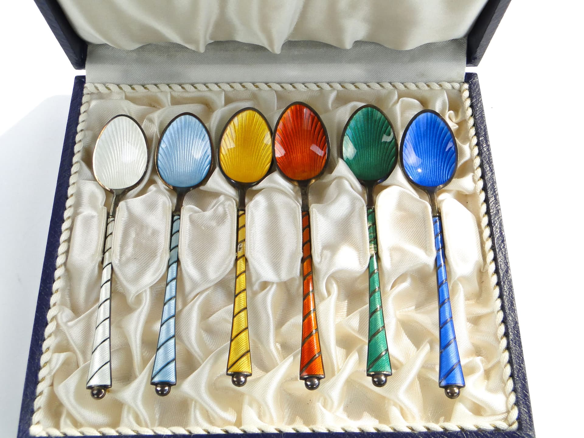 Mocha Spoon Set, multicolor, silver, Denmark, 1950s - 188166