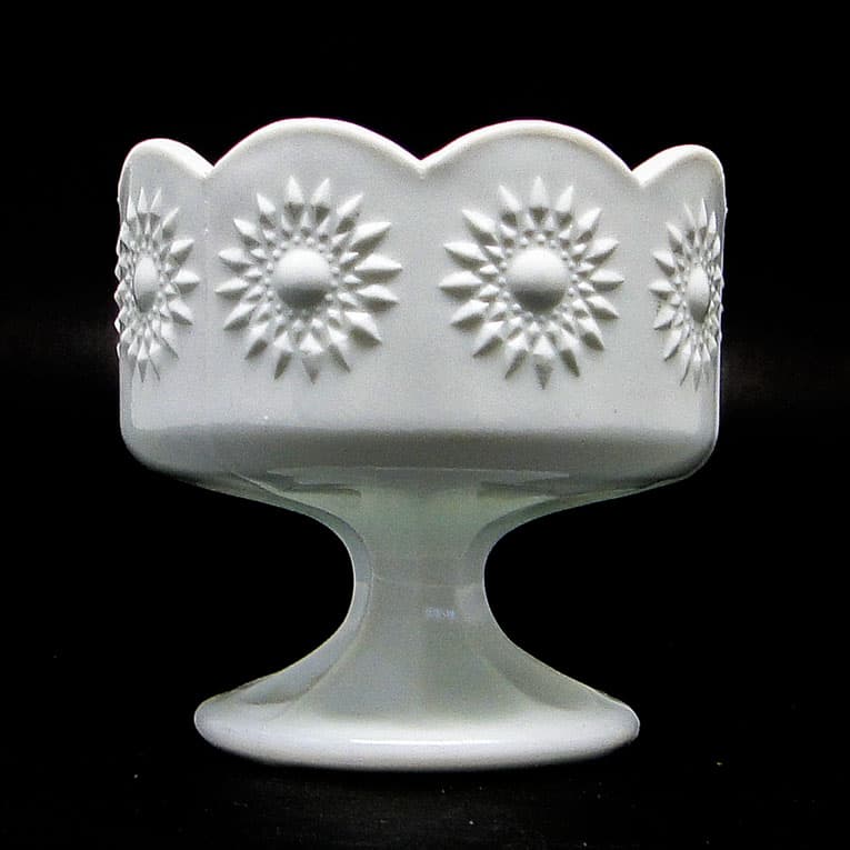 Postmodernism sugar bowl, pressed glass, Ząbkowice, Poland, 1970s. - 188194