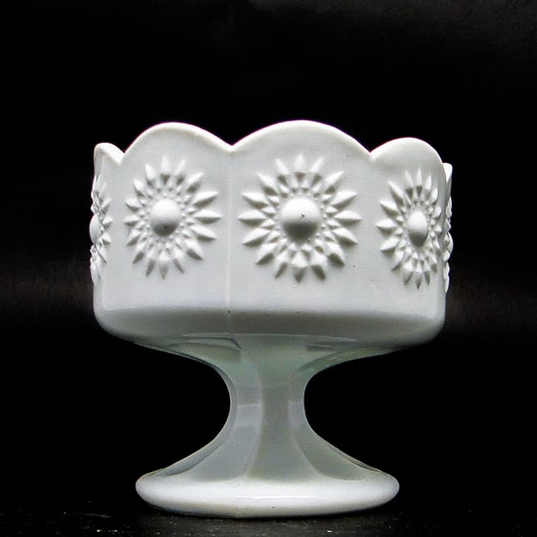 Postmodernism sugar bowl, pressed glass, Ząbkowice, Poland, 1970s. - 188189