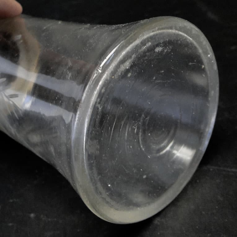 Cukiernica do cukru pudru, Art Nouveau, szkło prasowane, mosiądz srebrzony, Szwecja, lata 20. - 188213