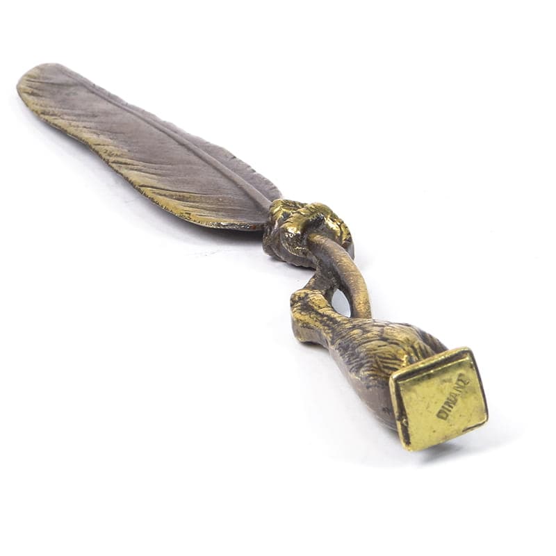 Letter opener, Art Nouveau, golden brass, Belgium, early 20th c. - 188382