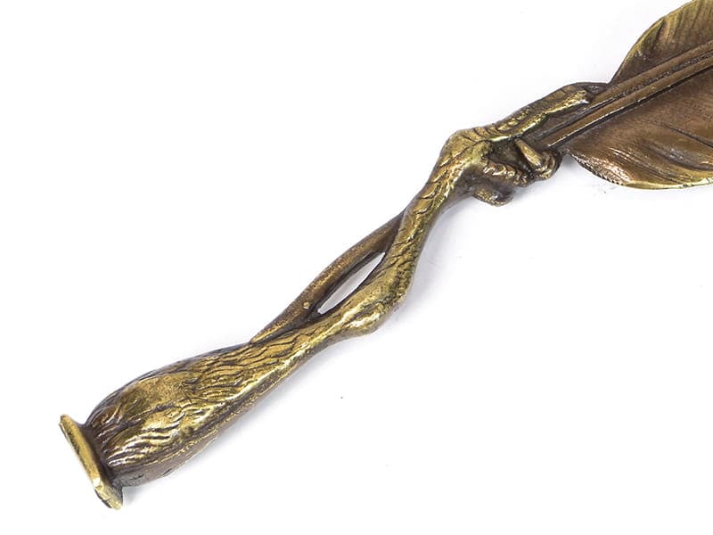 Letter opener, Art Nouveau, golden brass, Belgium, early 20th c. - 188380