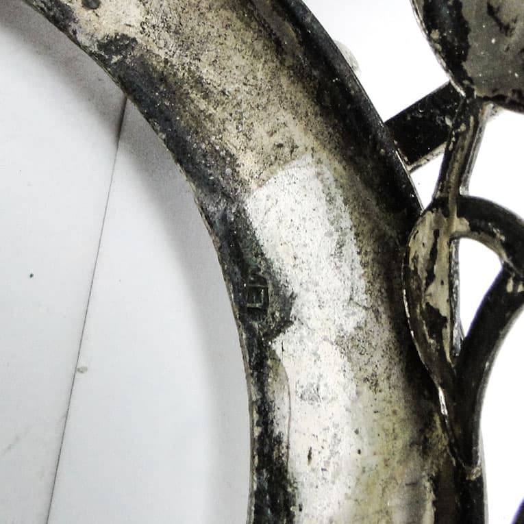 Sugar bowl, Postmodernism, silver-plated brass, HEFRA, Poland, 1970s. - 188451