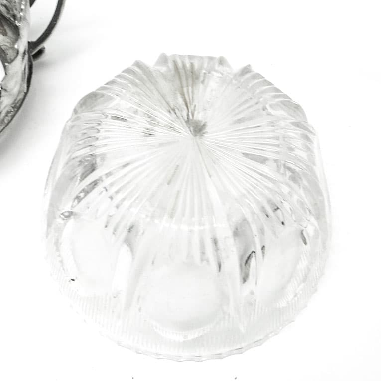 Sugar bowl, Postmodernism, silver-plated brass, HEFRA, Poland, 1970s. - 188450