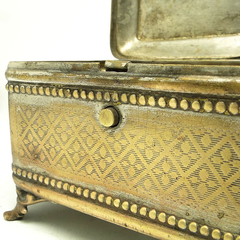 Cukiernica eklektyzm, mosiądz srebrzony, Polska, XIX w. - 188465