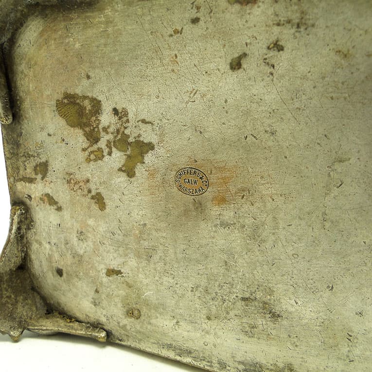 Cukiernica eklektyzm, mosiądz srebrzony, Polska, XIX w. - 188467