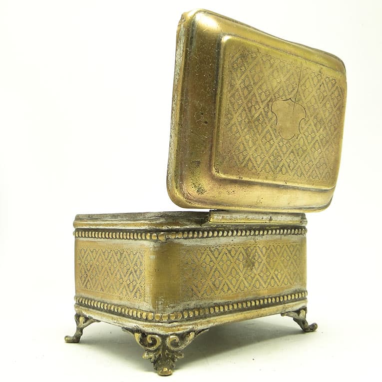 Cukiernica eklektyzm, mosiądz srebrzony, Polska, XIX w. - 188459