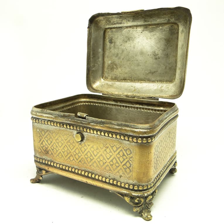 Cukiernica eklektyzm, mosiądz srebrzony, Polska, XIX w. - 188463