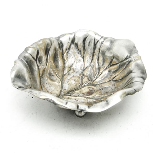 Cukiernica koszyczkowa, Secesja, mosiądz srebrzony, WMF, Niemcy, początek XX w. - WYMIARY