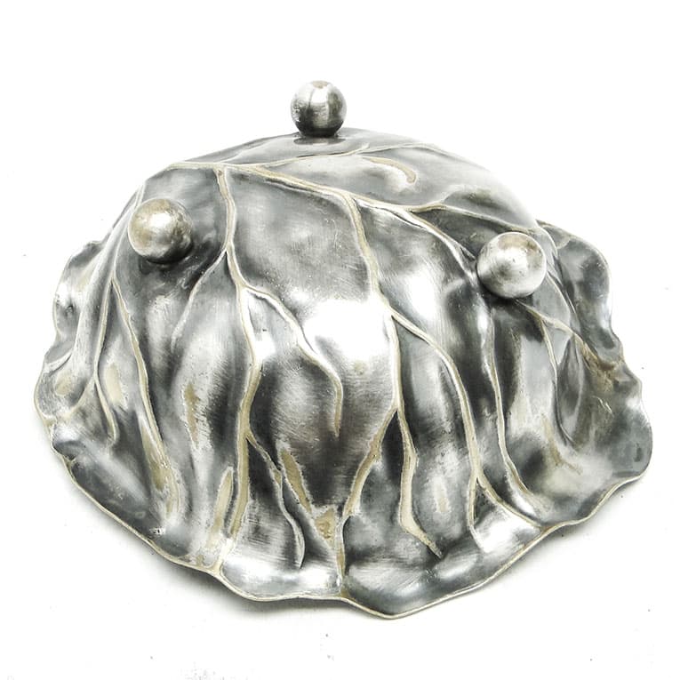 Cukiernica koszyczkowa, Secesja, mosiądz srebrzony, WMF, Niemcy, początek XX w. - 188537