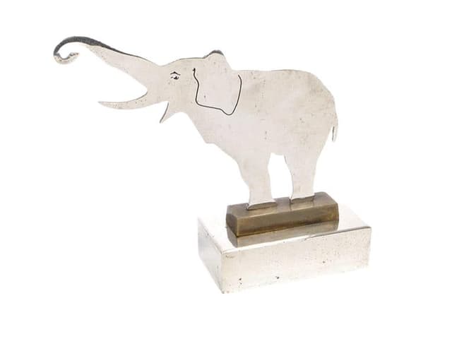 Postument na zegarek kieszonkowy Art Deco, srebrny, metal chromowany, Austria, lata 20. - WYMIARY