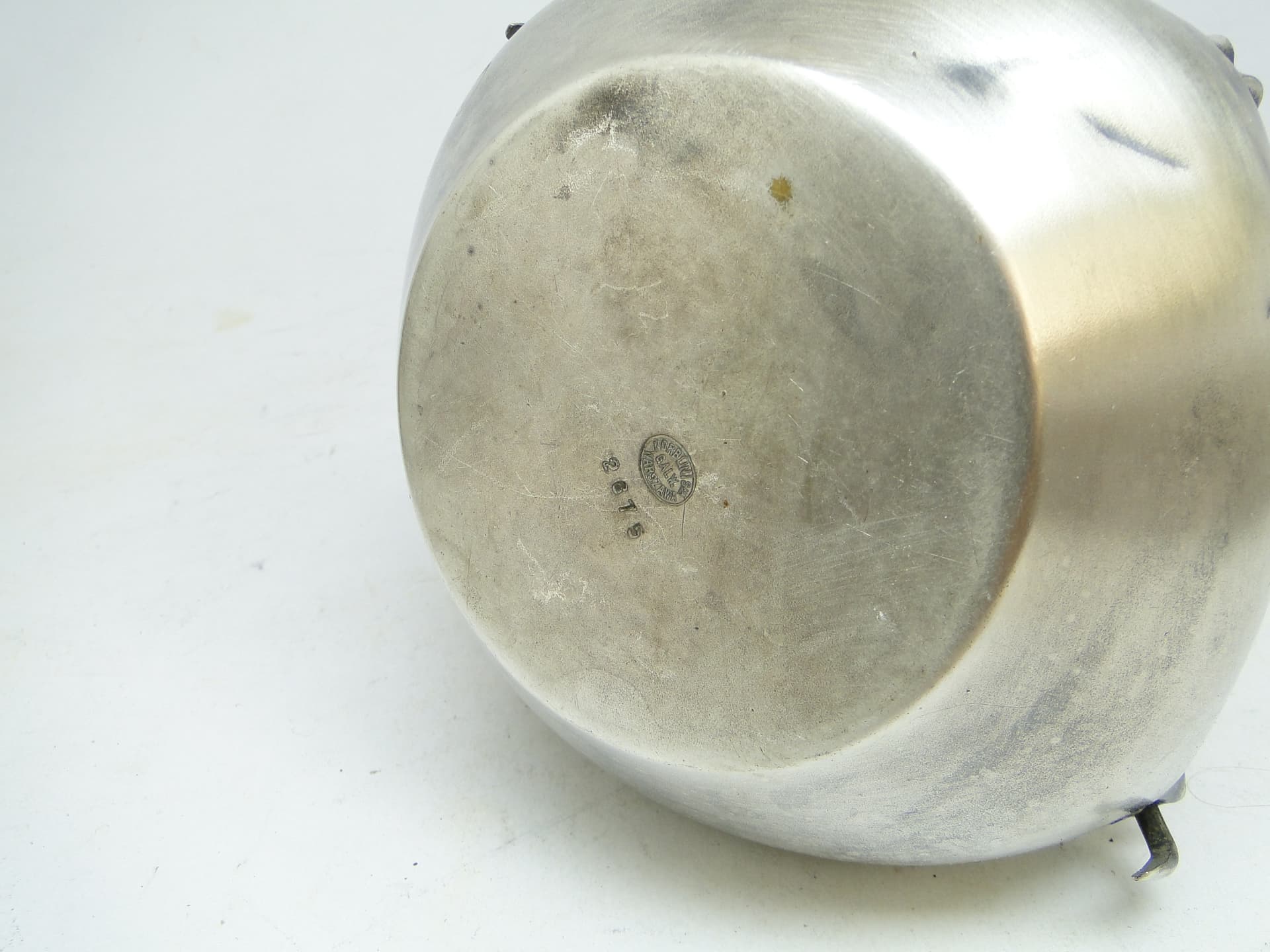 Cukiernica koszyczkowa, Secesja, mosiądz srebrzony, Polska, pocz. XX w. - 188716