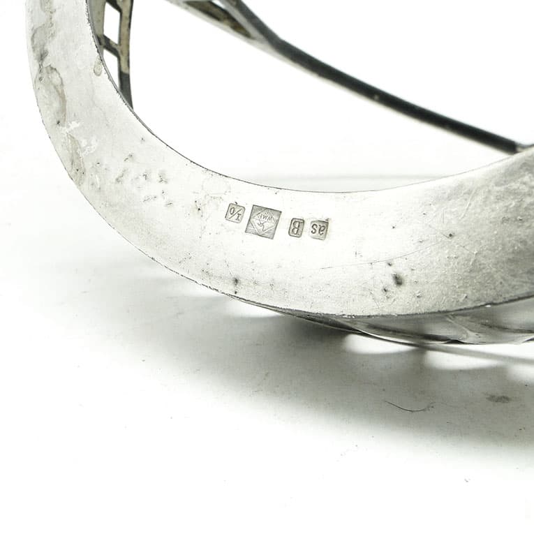 Art Nouveau sugar bowl, silver-plated pewter, WMF, Germany, 1920s. - 188756