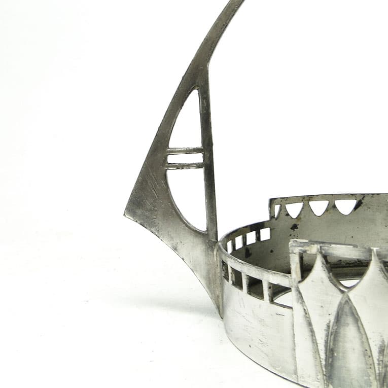 Art Nouveau sugar bowl, silver-plated pewter, WMF, Germany, 1920s. - 188752