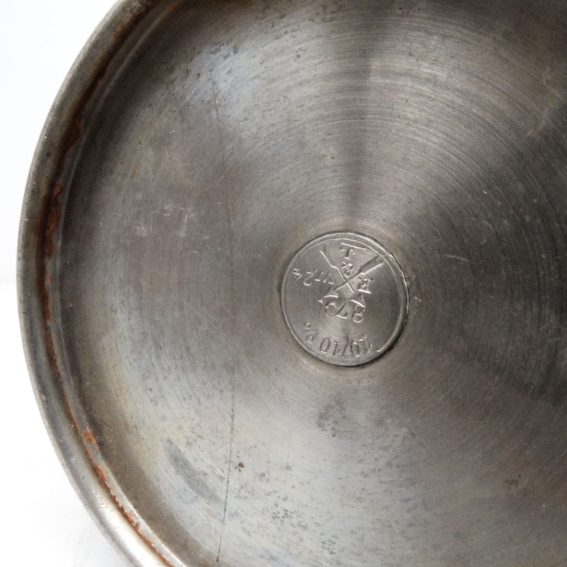 Art Deco sugar bowl, silver-plated brass, Germany, 1920s. - 188852