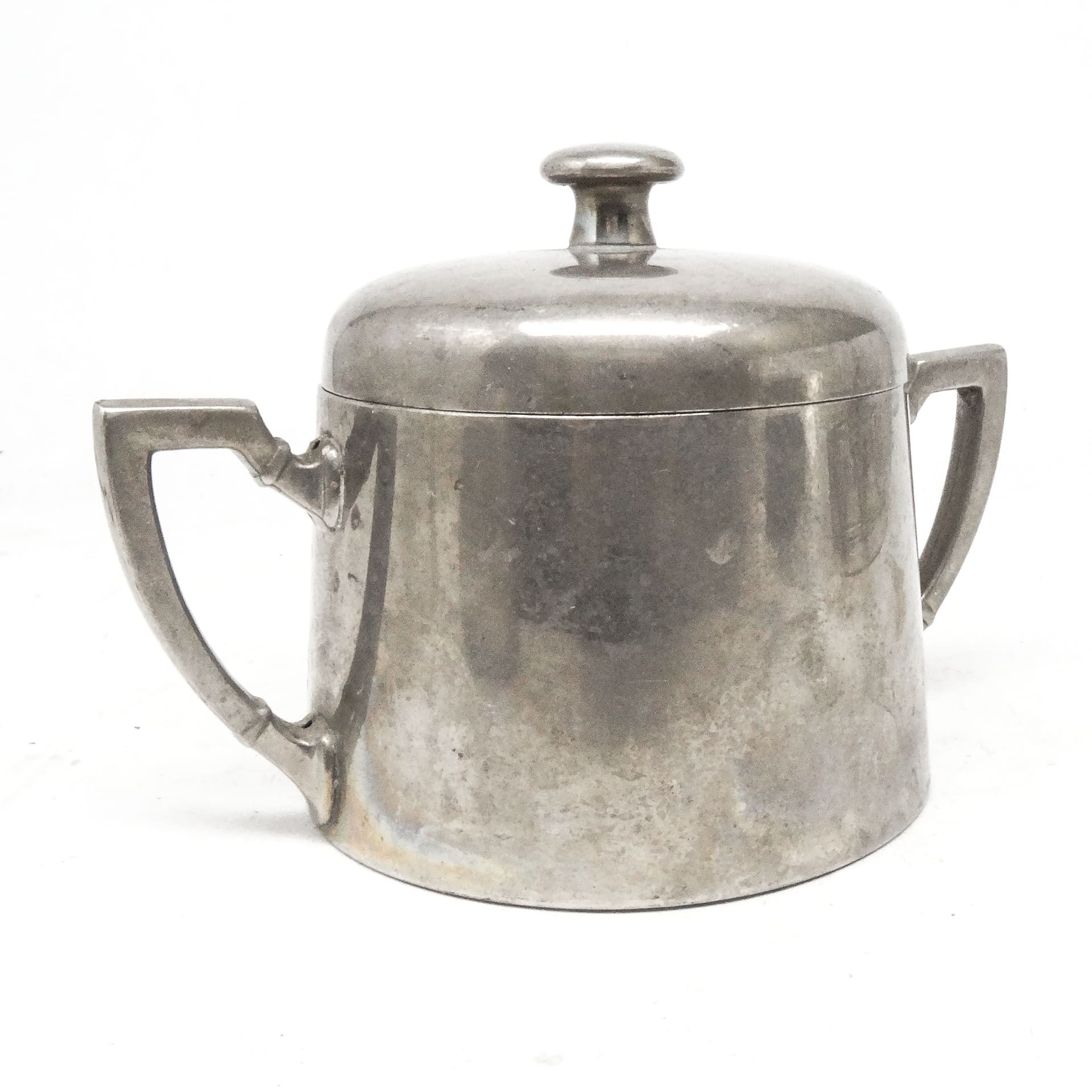 Art Deco sugar bowl, silver-plated brass, Germany, 1920s. - 188849