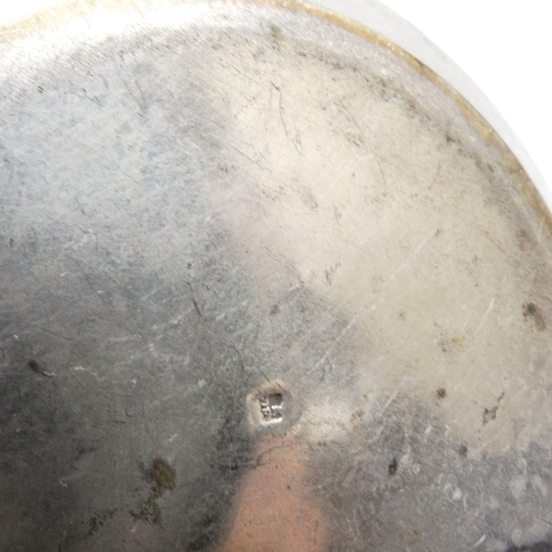 Art Deco sugar bowl, silver-plated brass, pewter, Belgium, 1920s. - 188868