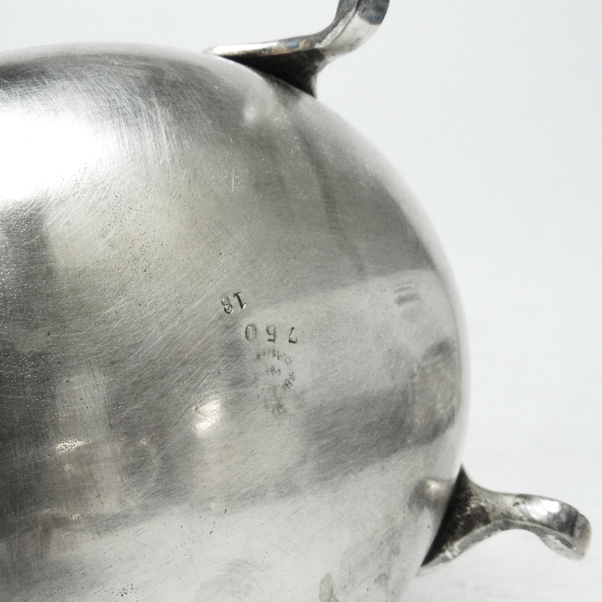 Cukiernica Biedermeier, mosiądz srebrzony, Polska, XIX w. - 188942