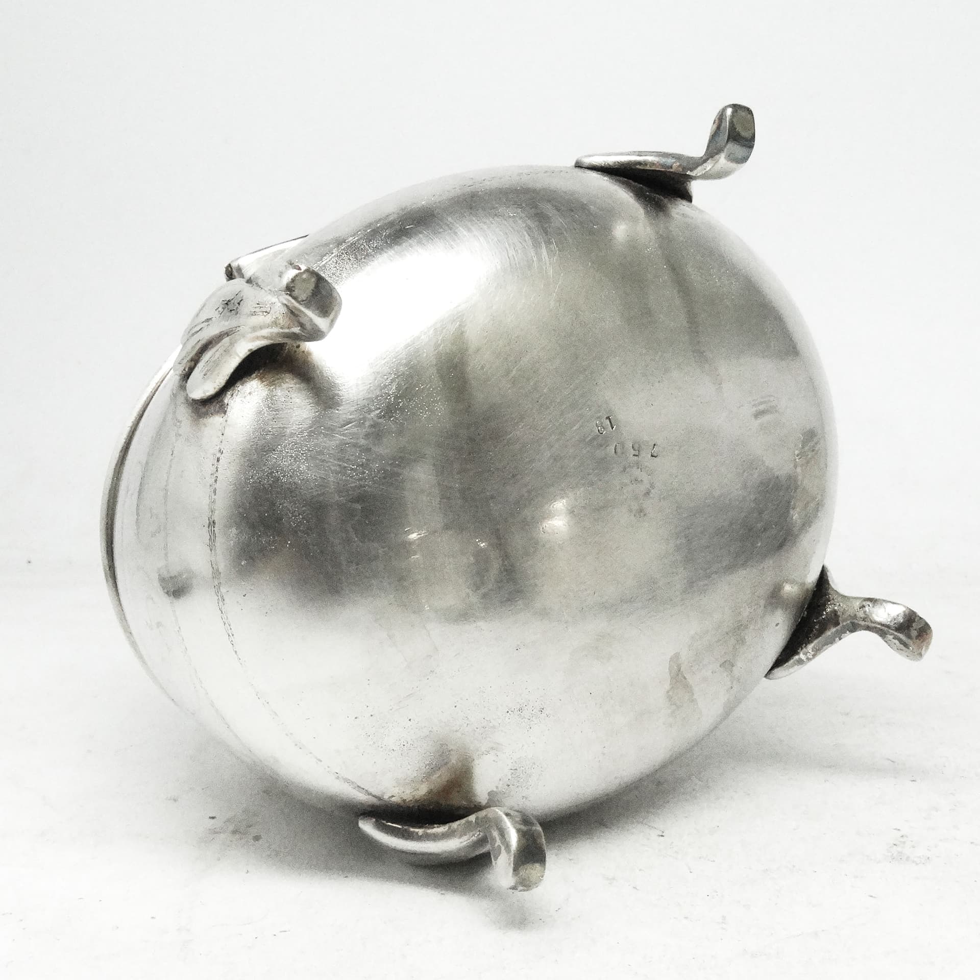 Cukiernica Biedermeier, mosiądz srebrzony, Polska, XIX w. - 188941