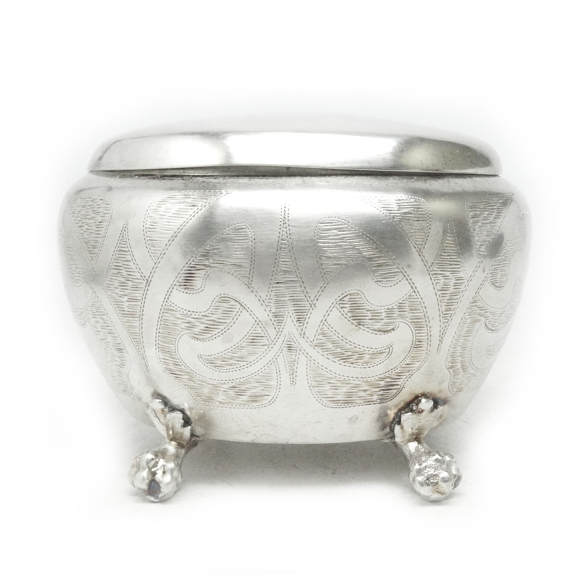 Art Nouveau sugar bowl, silver-plated brass, Belgium, 19th c. - 188999