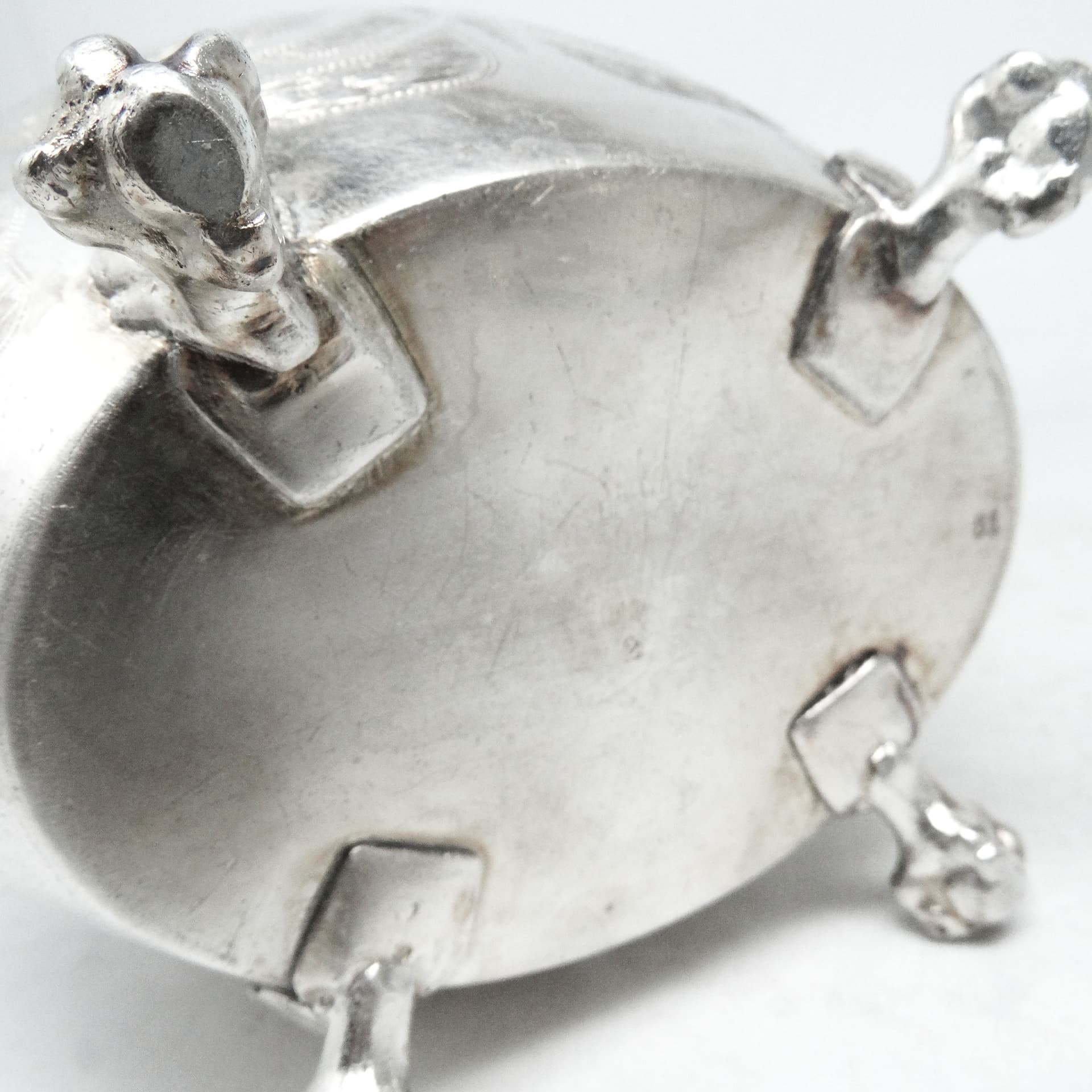 Art Nouveau sugar bowl, silver-plated brass, Belgium, 19th c. - 189000