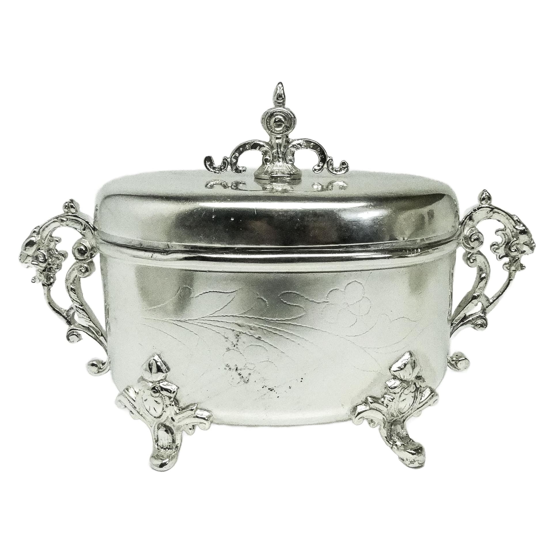 Cukiernica Eklektyzm, mosiądz srebrzony, Polska, XIX w. - 193208