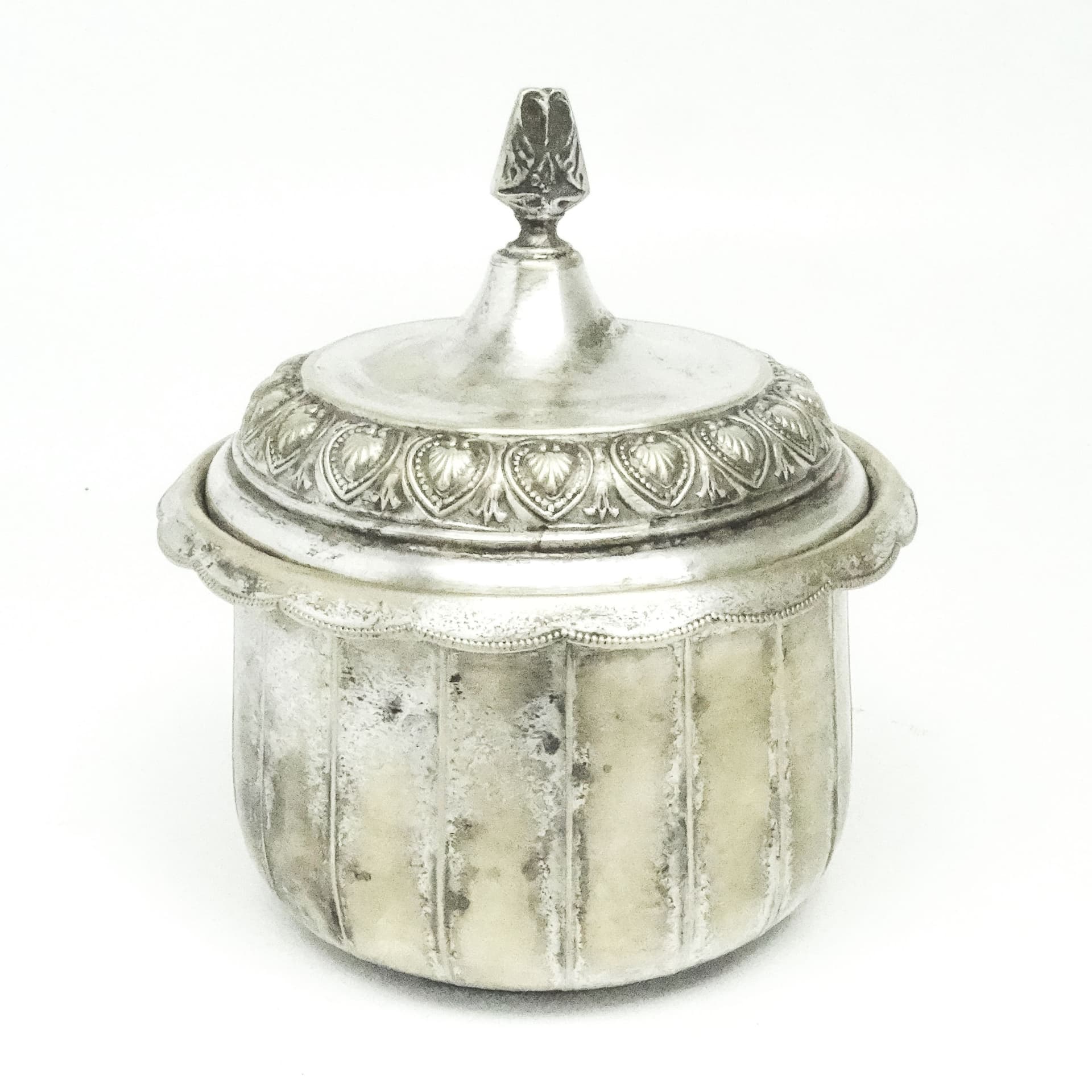 Cukiernica, eklektyzm, mosiądz srebrzony, WMF, Niemcy, początek XX w. - 189151