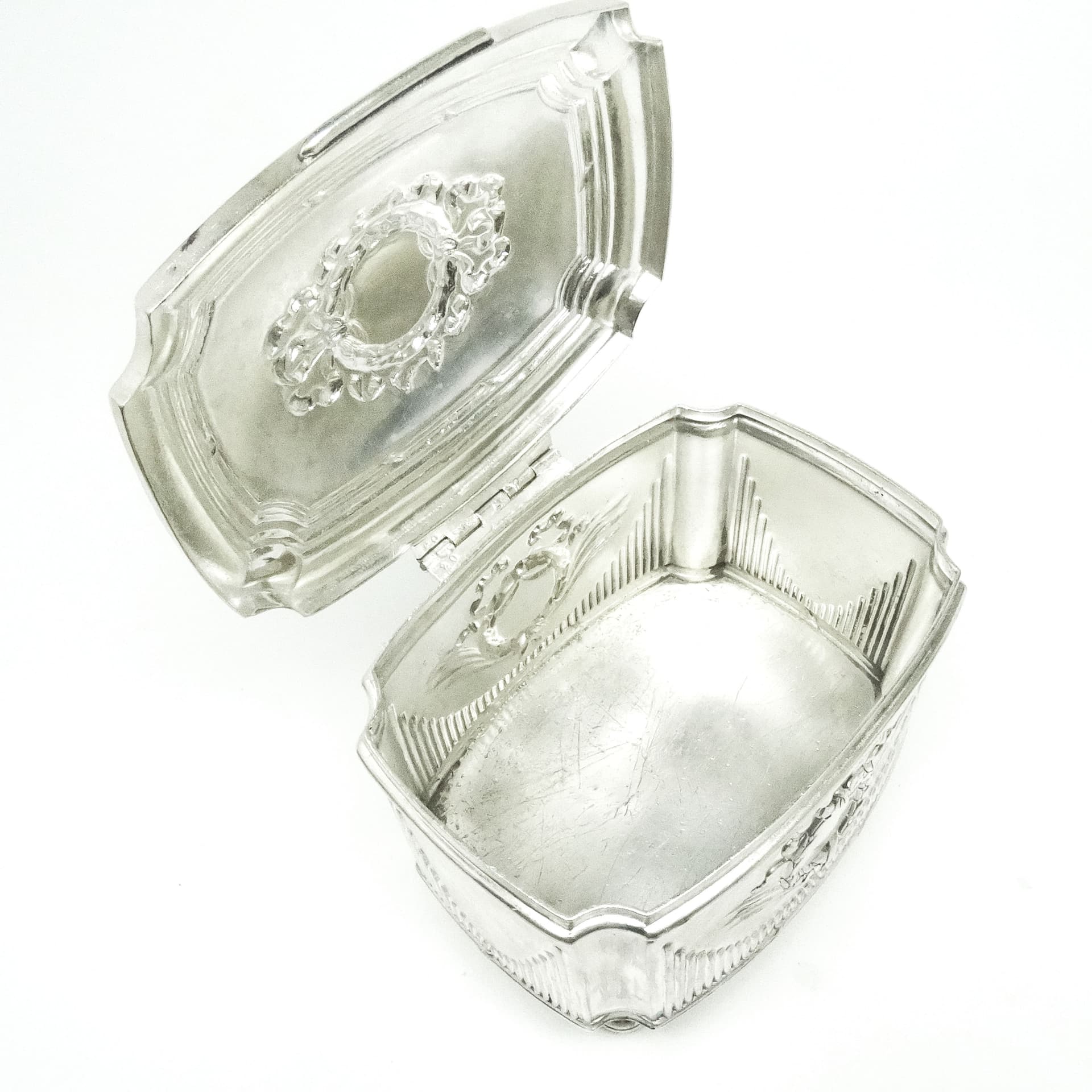 Cukiernica, Klasycyzm, mosiądz srebrzony, Polska, początek XX w. - 189189