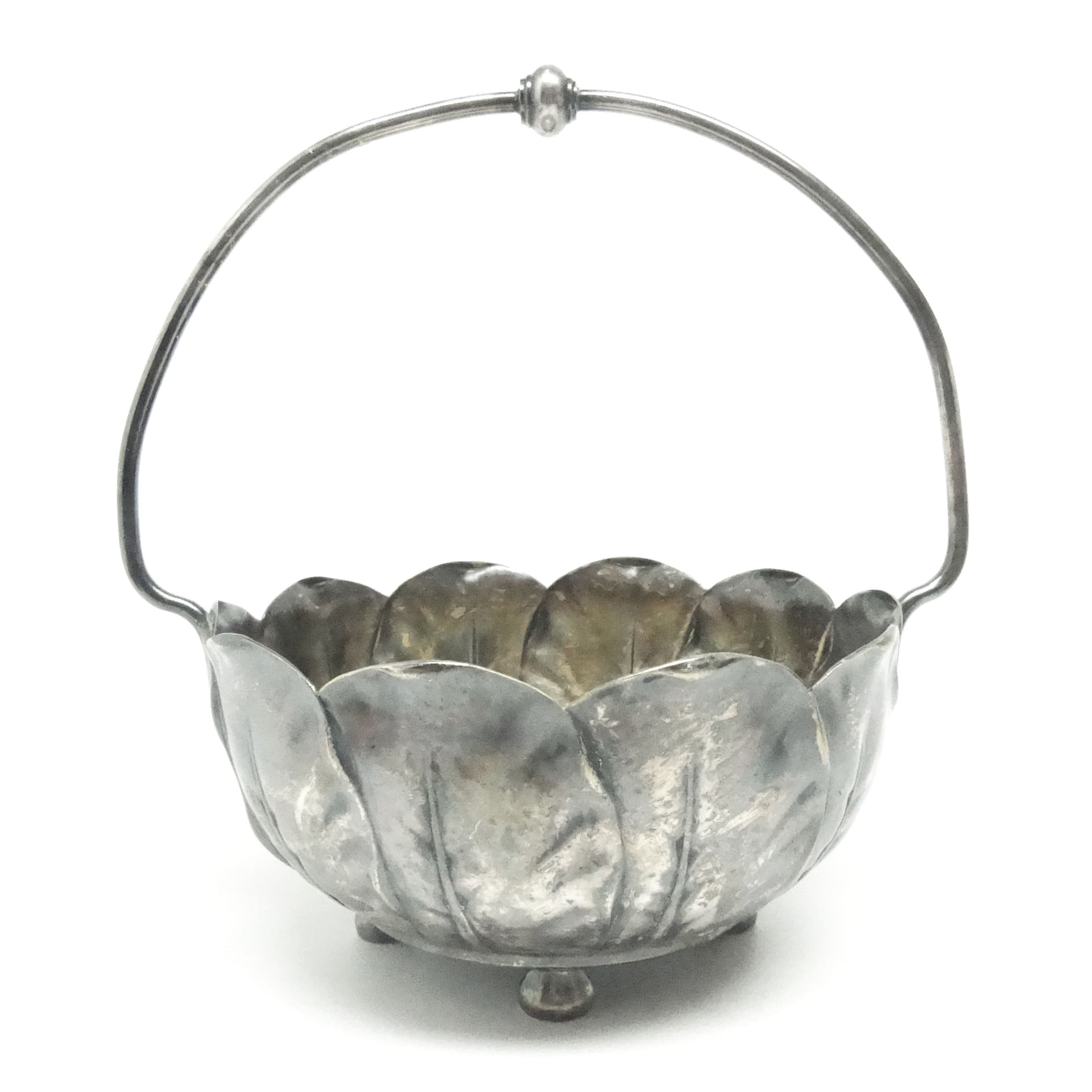 Cukiernica Secesja, mosiądz srebrzony, Bracia Henneberg, Polska, początek XX w. - 189270