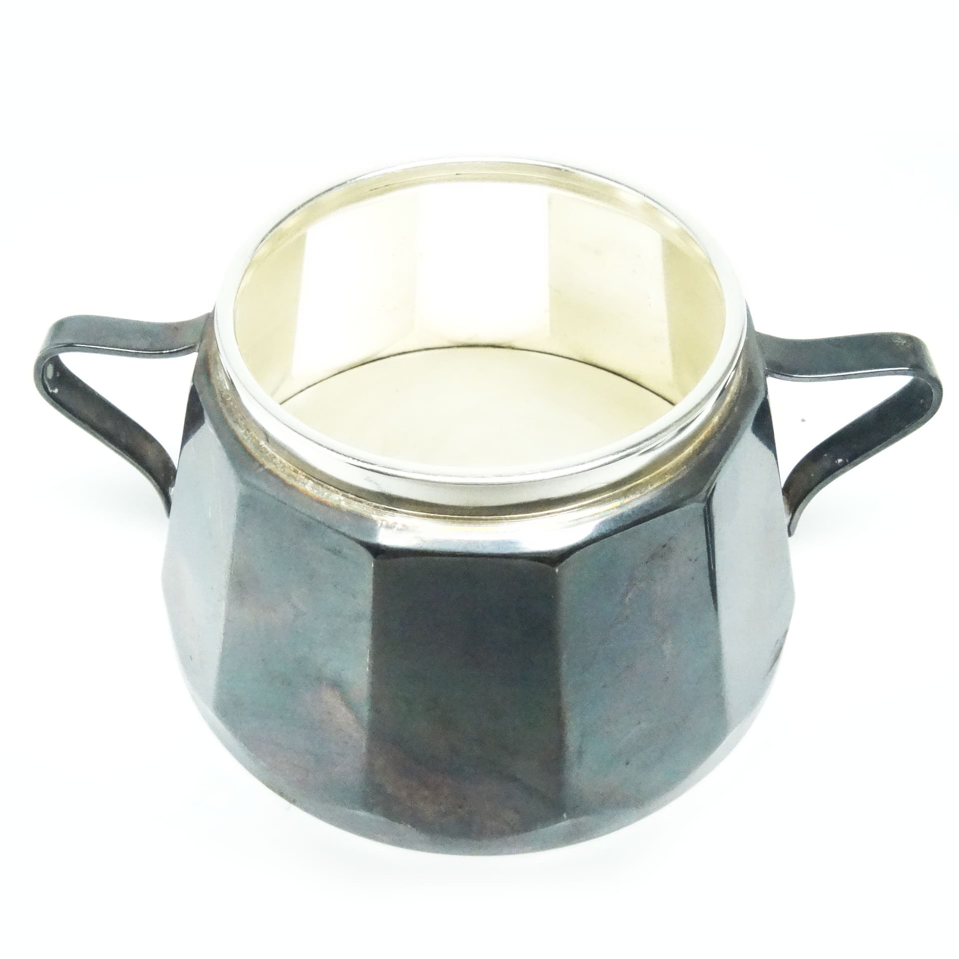 Cukiernica, postmodernizm, mosiądz srebrzony, Polska, lata 70. - 189291