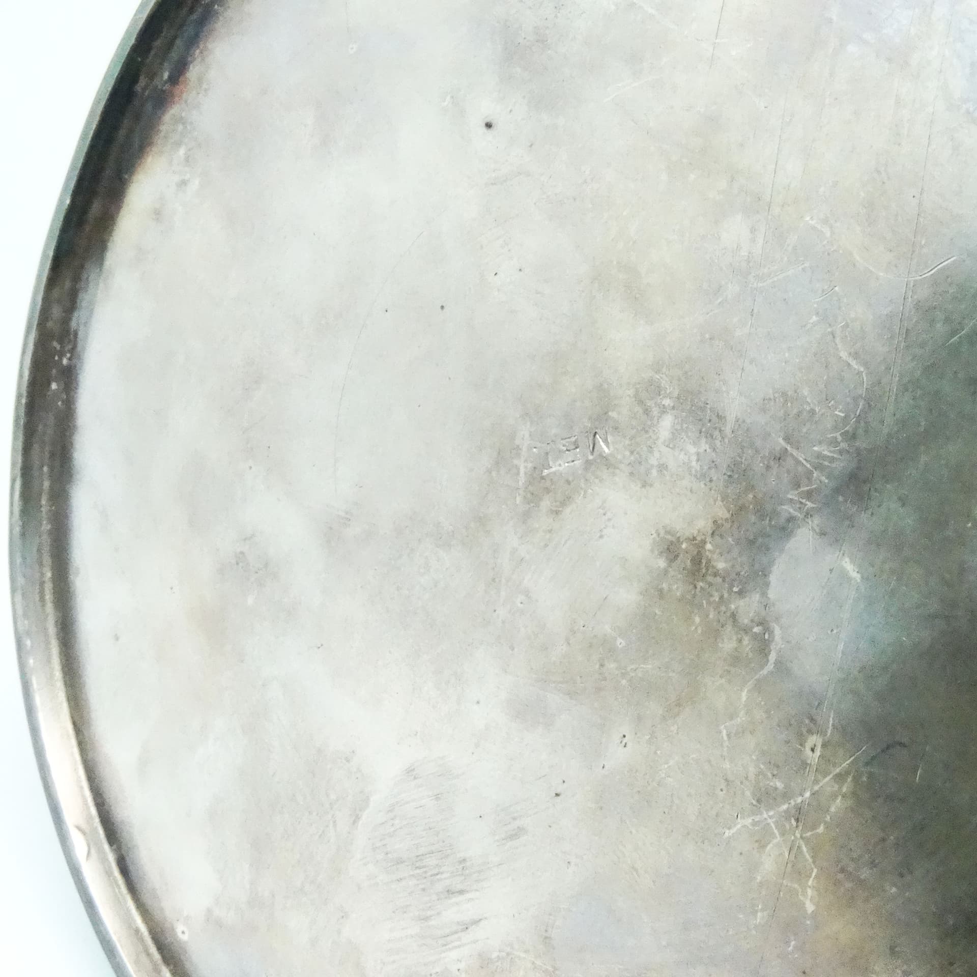 Cukiernica, postmodernizm, mosiądz srebrzony, Polska, lata 70. - 189290