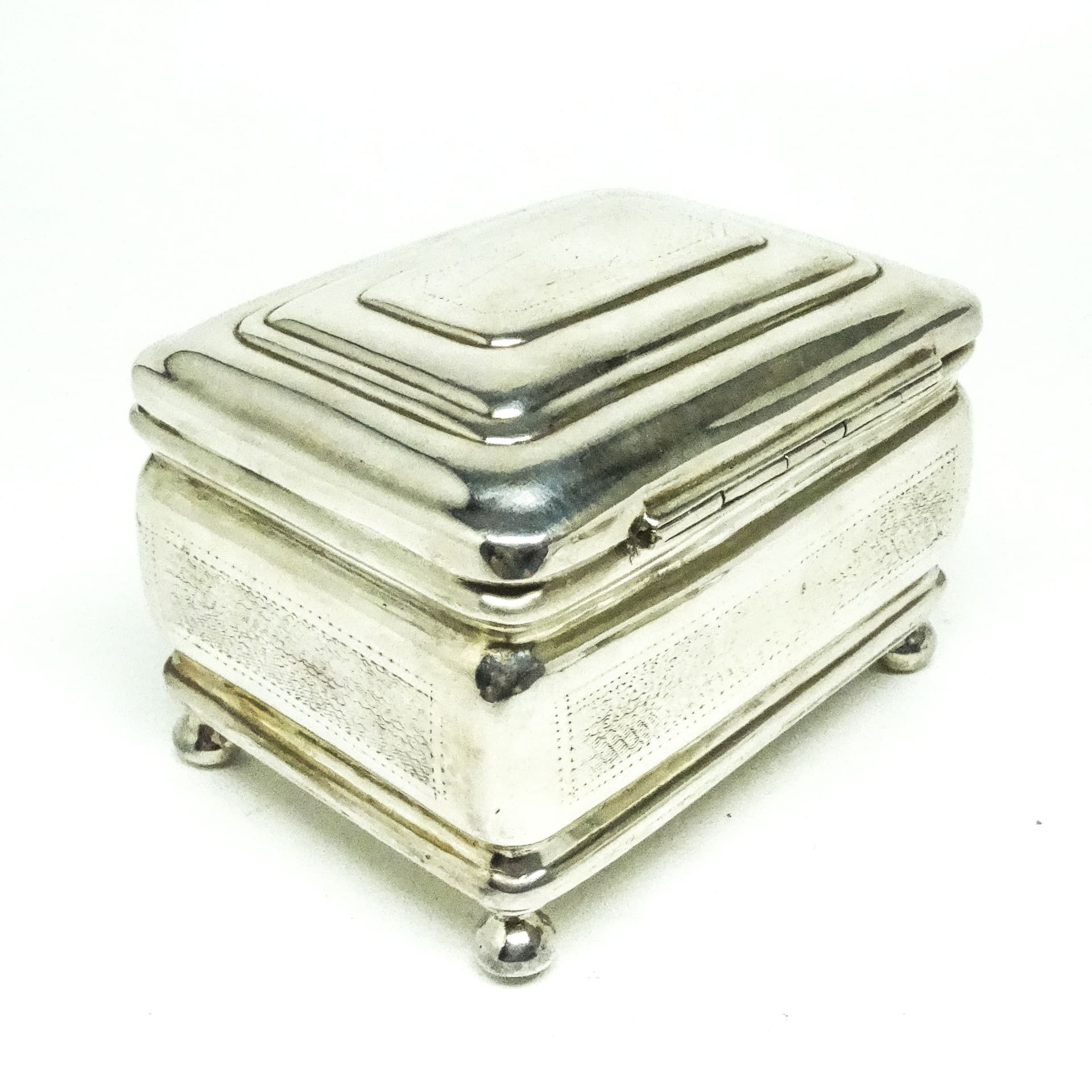 Cukiernica Eklektyzm, mosiądz srebrzony, Polska, XIX w. - 189303