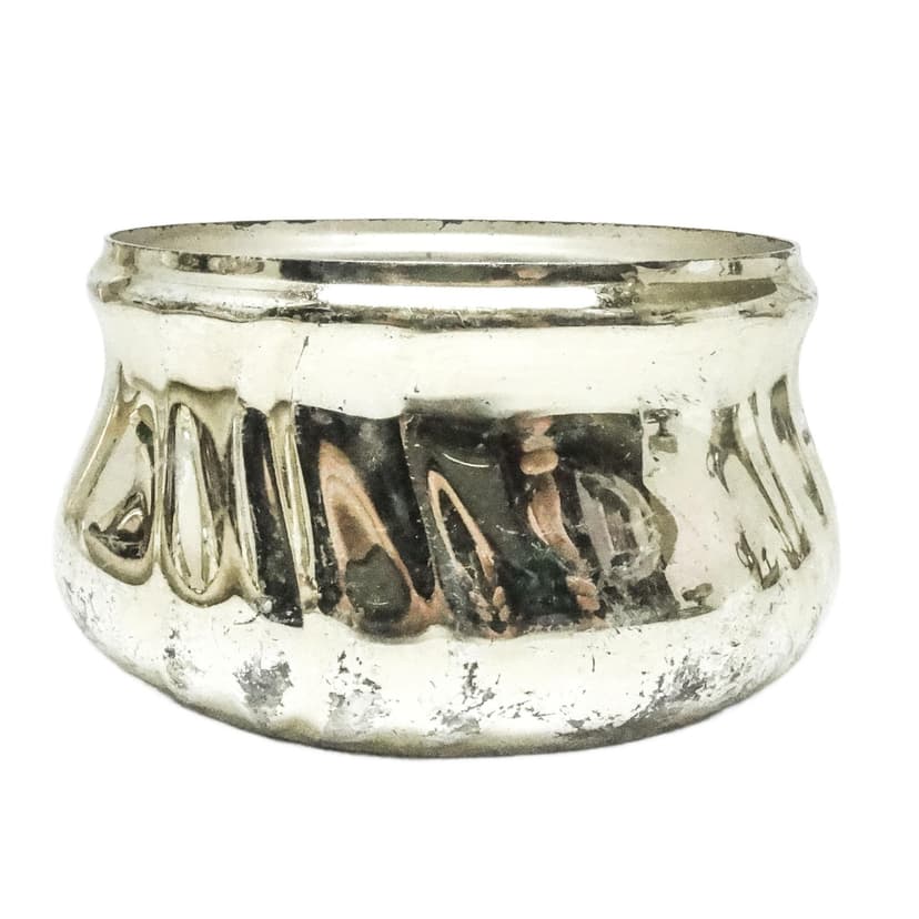 Cukiernica Art Deco, mosiądz srebrzony, Niemcy, lata 50.