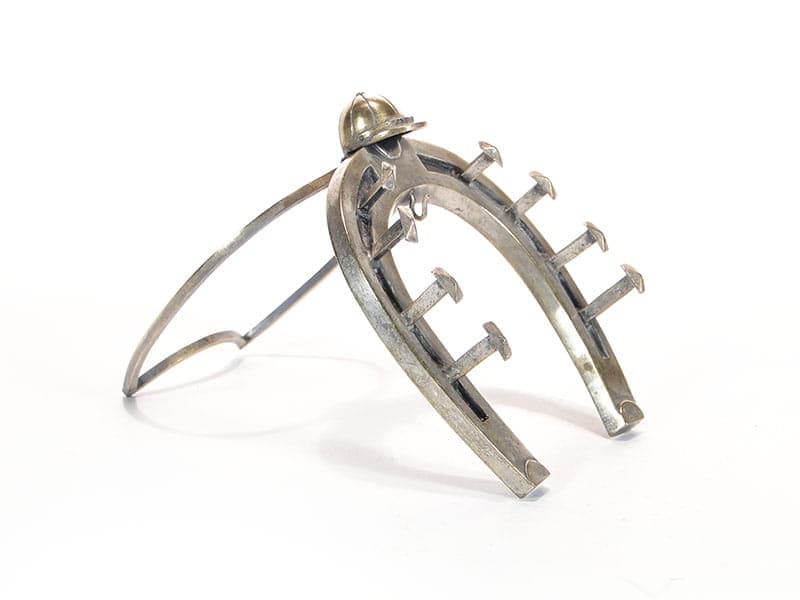 Postument Art Nouveau, srebrny, mosiądz, Austria, początek XX w. - 189347