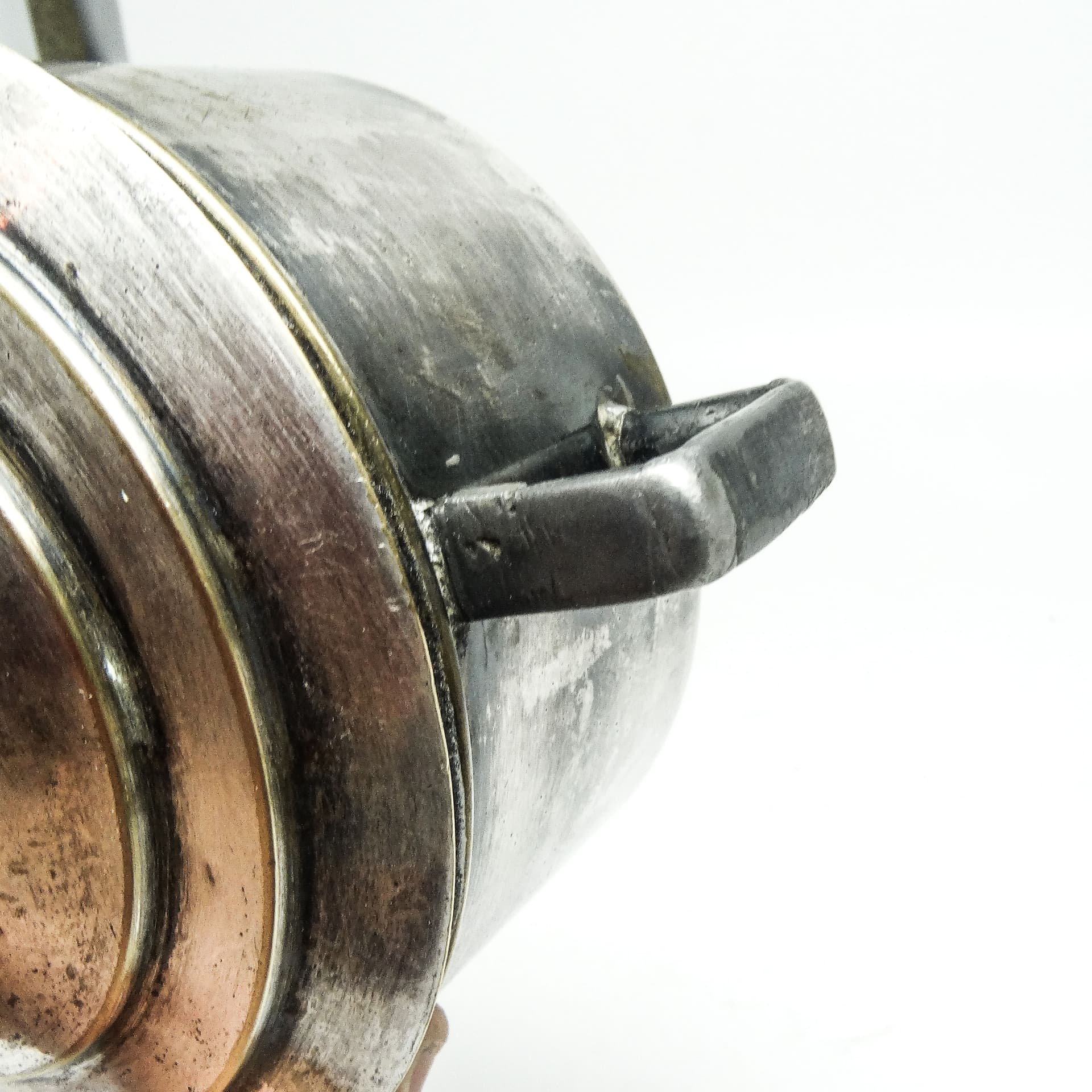 Art Deco sugar bowl, silver-plated brass, Poland, 1930s. - 189440