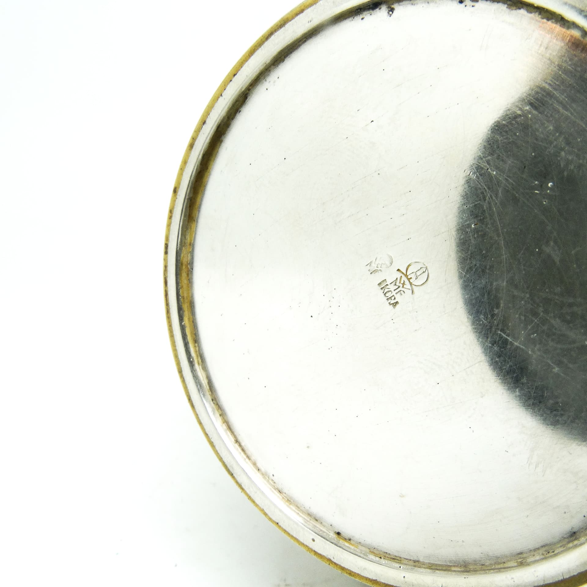 Art Deco sugar bowl, silver-plated brass, WMF, Poland, 1930s. - 189484