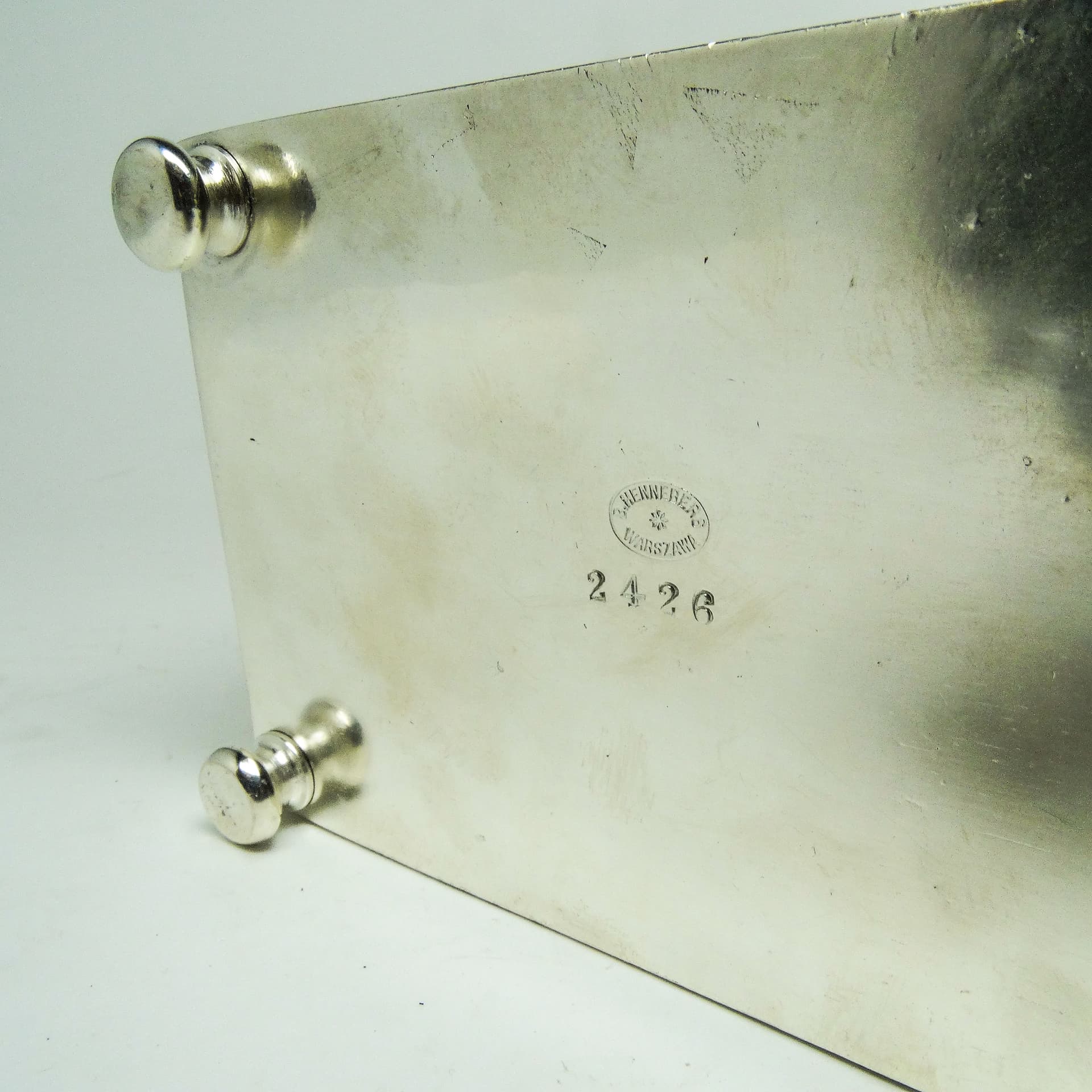 Cukiernica, Secesja, mosiądz srebrzony, Polska, początek XX w. - 189513