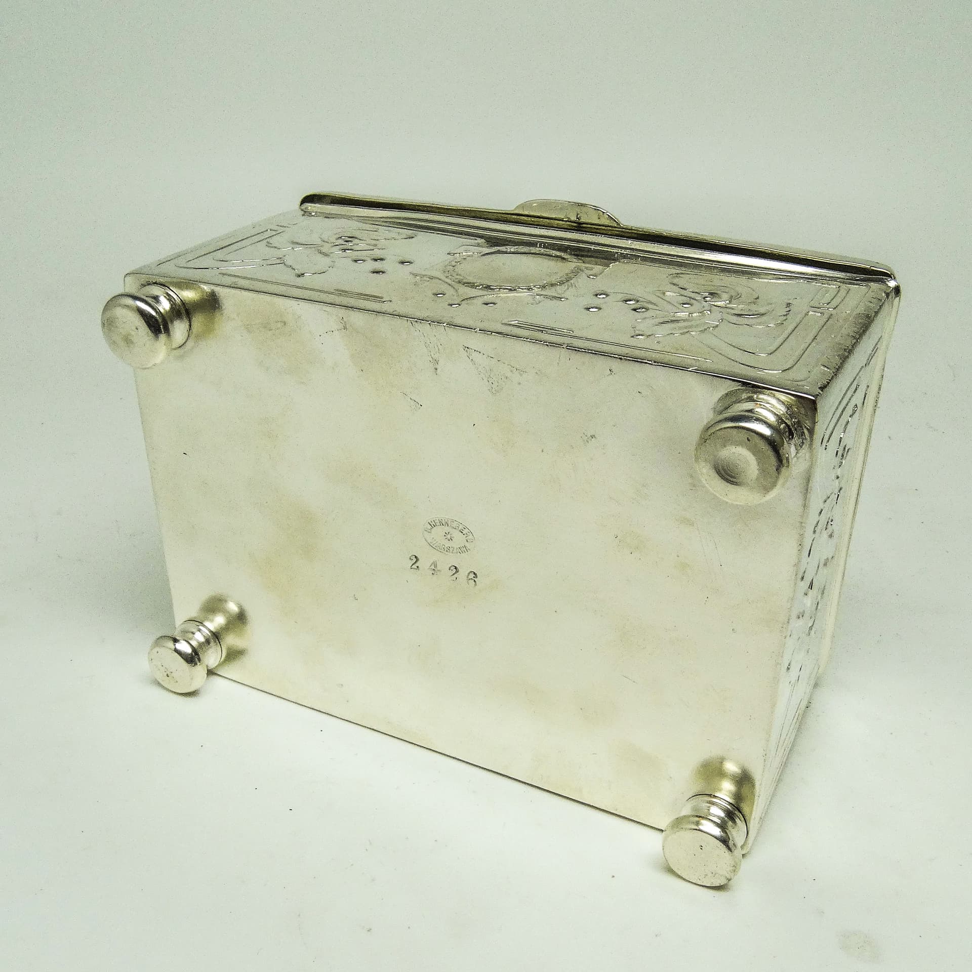 Cukiernica, Secesja, mosiądz srebrzony, Polska, początek XX w. - 189512