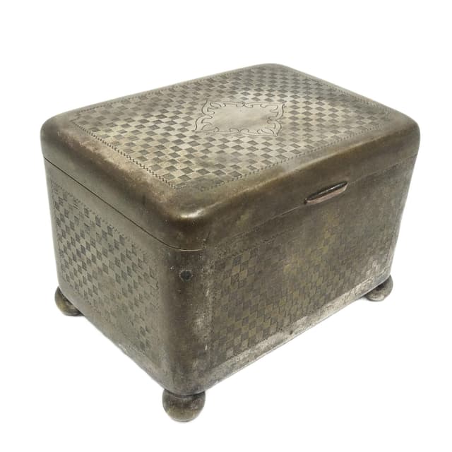 Cukiernica Eklektyzm, mosiądz srebrzony, Polska, początek XX w. - WYMIARY