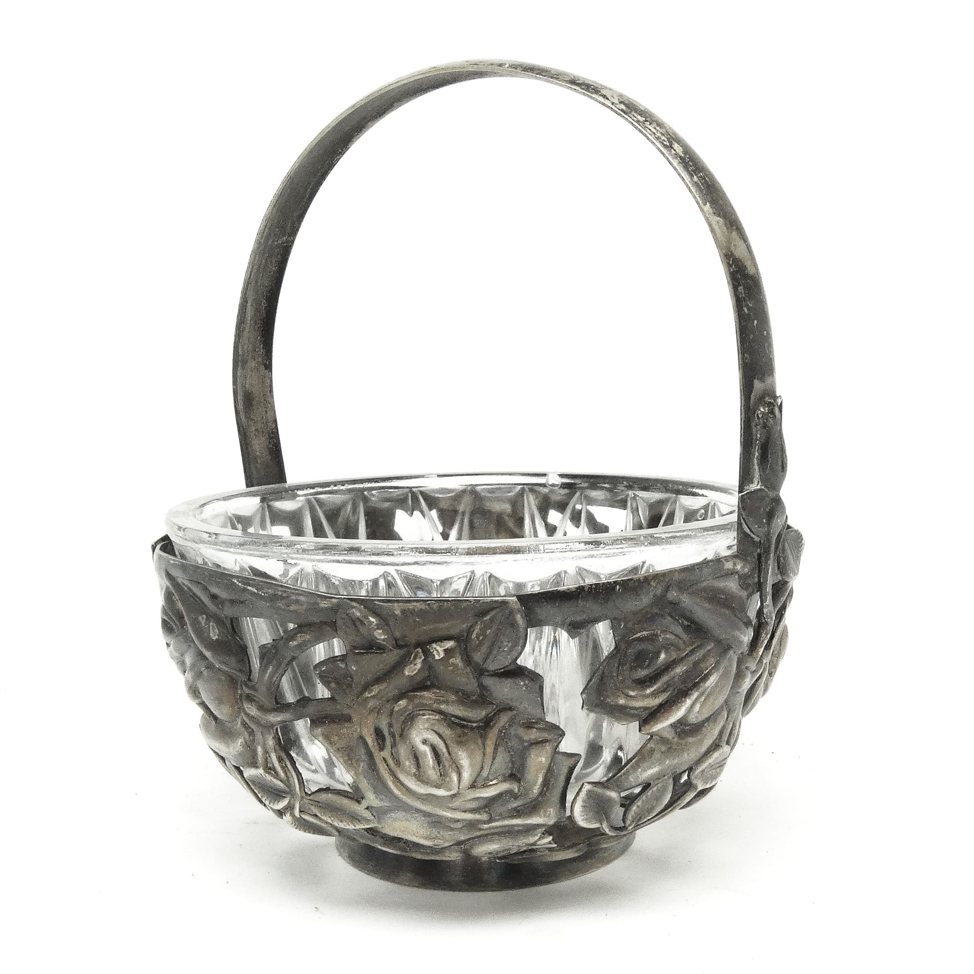 Sugar bowl, Postmodernism, silver-plated brass, HEFRA, Poland, 1970s. - 189585