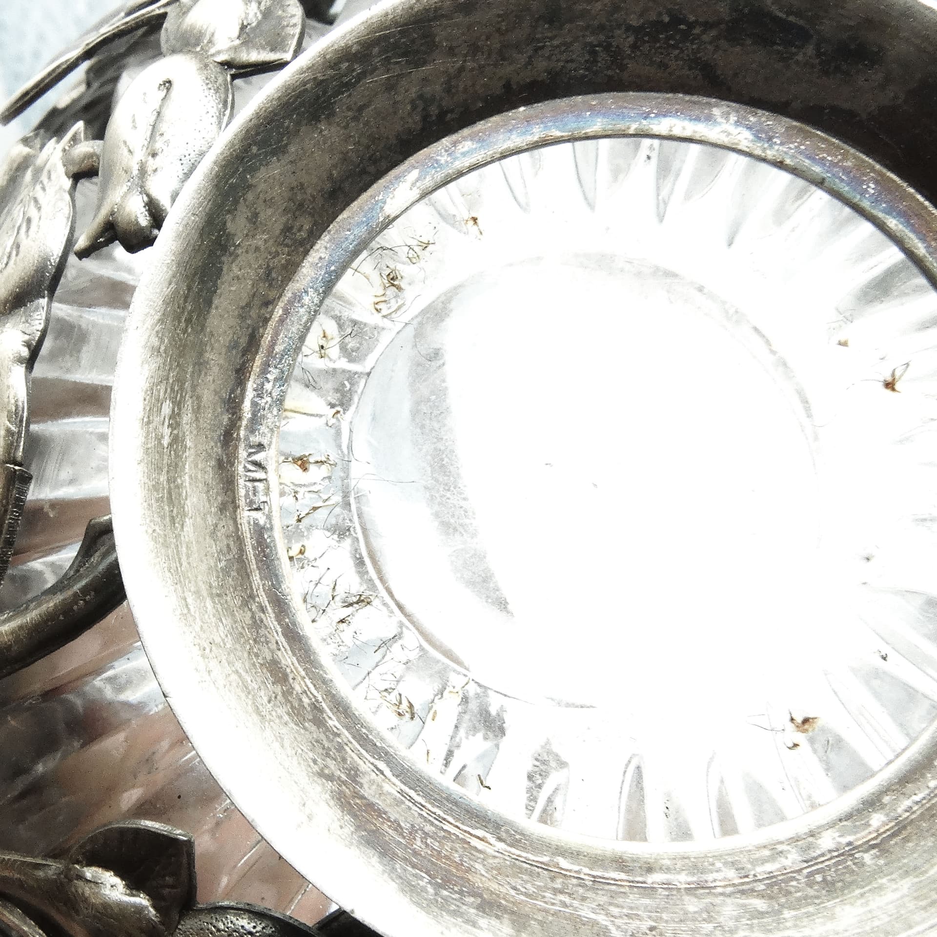 Sugar bowl, Postmodernism, silver-plated brass, HEFRA, Poland, 1970s. - 189589